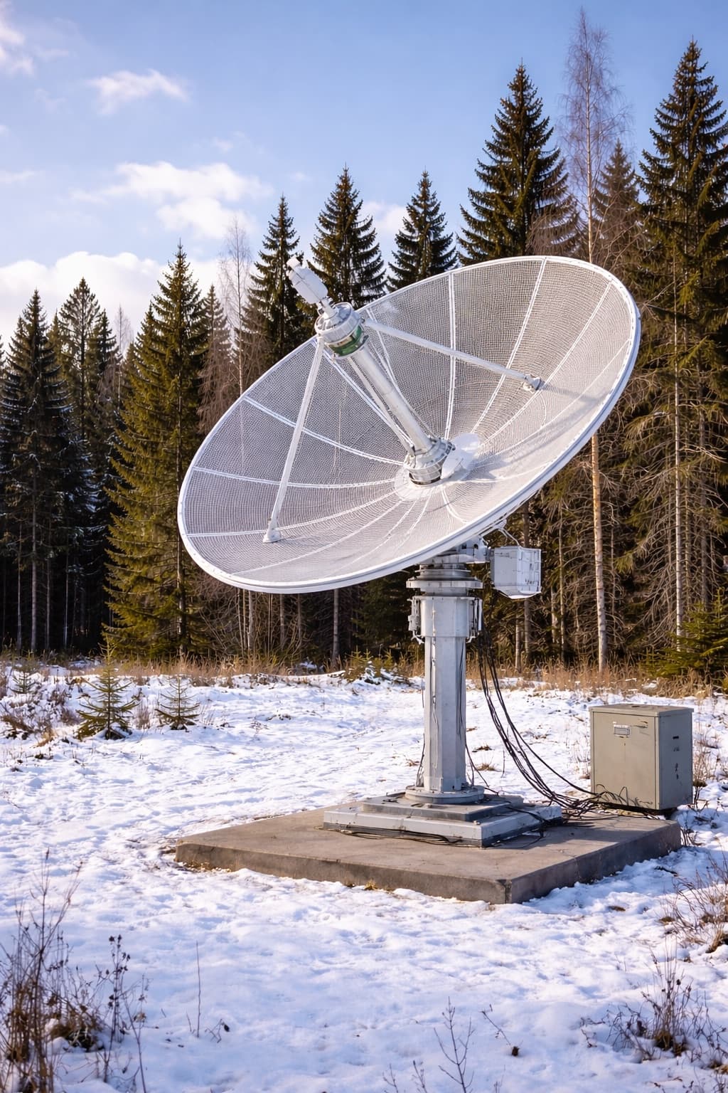 Transmission dish — Station 1, Northern Hemisphere